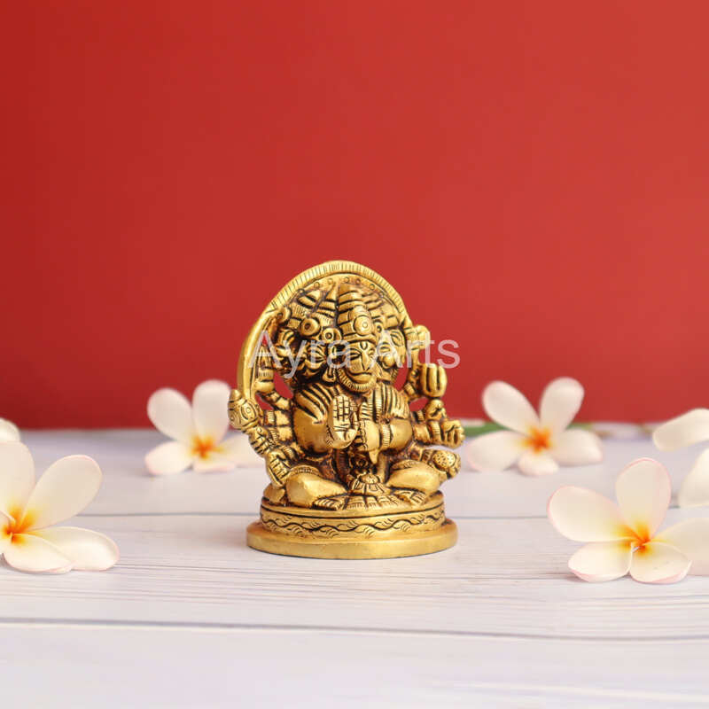 Brass Pancha Mukha Hanuman