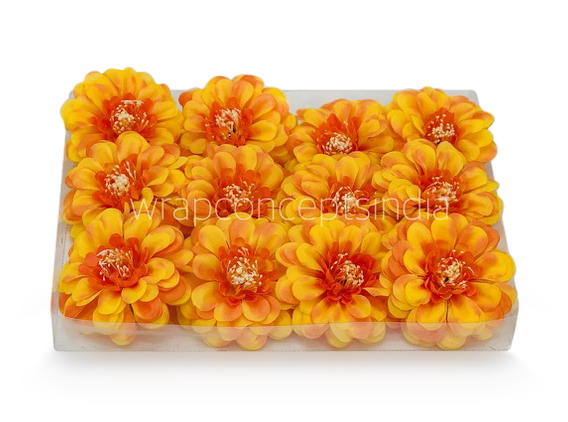 Dahlia Flower - Sunshine Yellow with hints of Orange