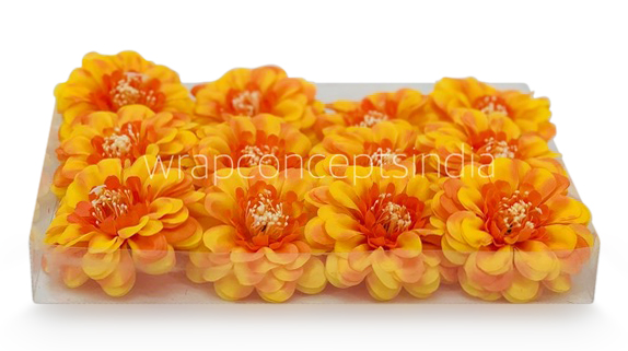 Dahlia Flower - Sunshine Yellow with hints of Orange