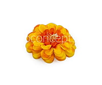 Dahlia Flower - Sunshine Yellow with hints of Orange