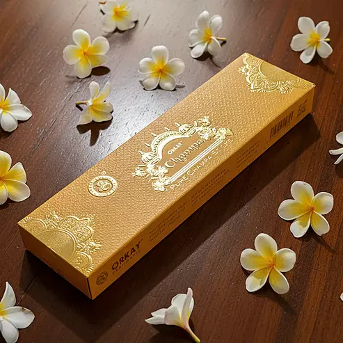 Orkay CHAMPA Pure Incense Sticks (10 Sticks)