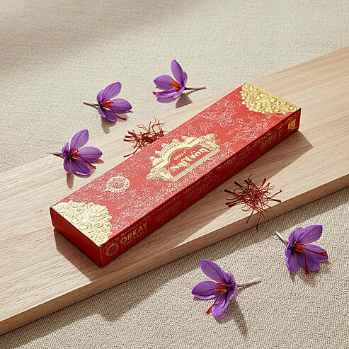 Orkay SAFFRON Pure Incense Sticks (10 Sticks)