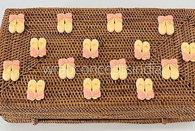 Ballerinas - Blue & lemon