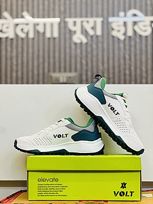 White Cricket Rubber Studs Shoes