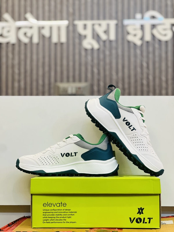White Cricket Rubber Studs Shoes