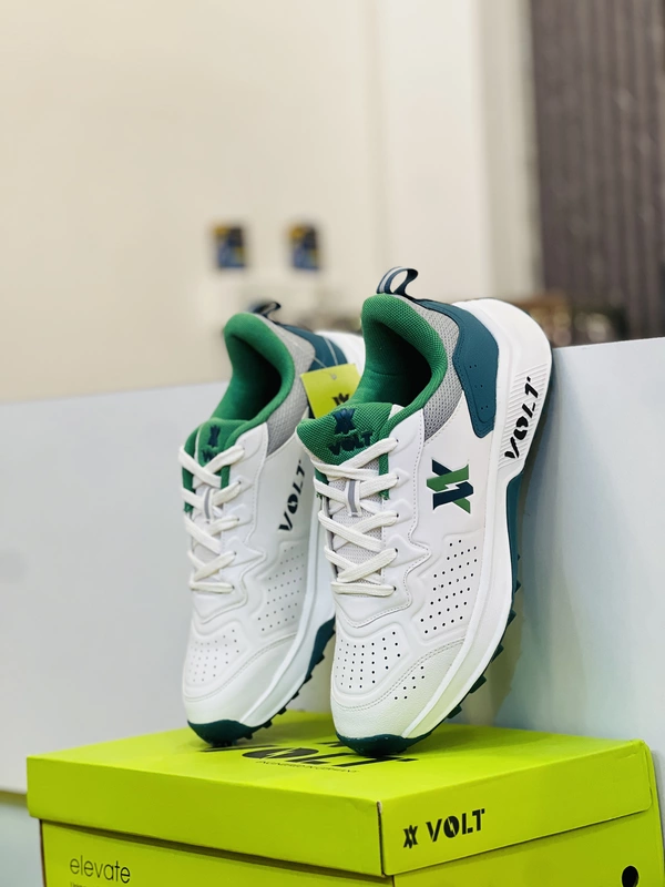 White Cricket Rubber Studs Shoes