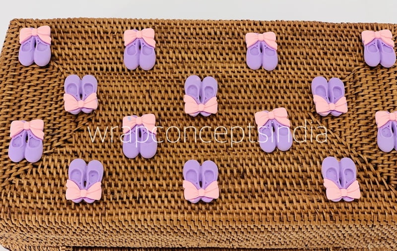 Ballerinas - Blue & lemon