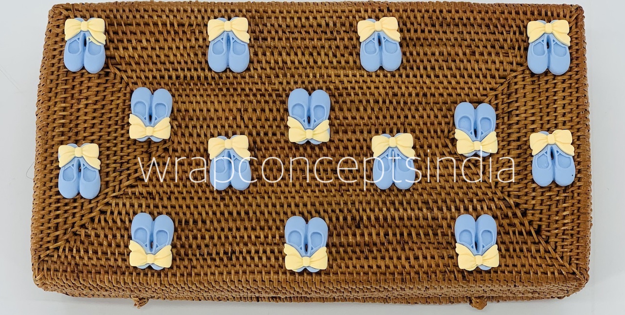 Ballerinas - Blue & lemon