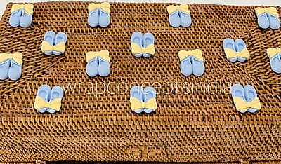 Ballerinas - Blue & lemon