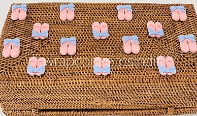 Ballerinas - Blue & lemon