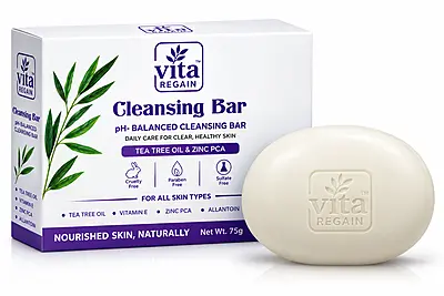 Vita Regain pH-Balanced Moisturising Soap Bar | 98% Pure Glycerin & Natural Oils | 100g