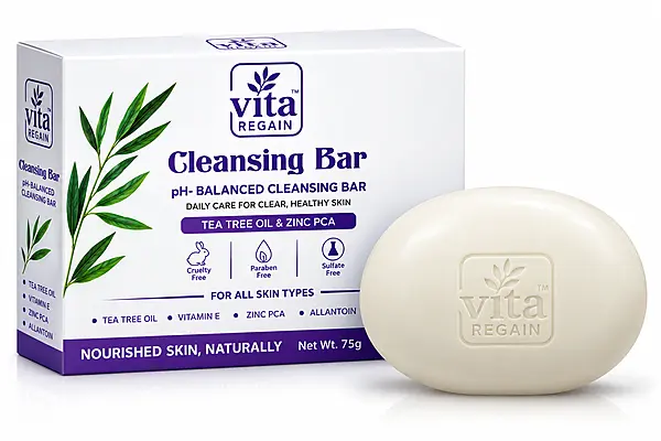 Vita Regain pH-Balanced Moisturising Soap Bar | 98% Pure Glycerin & Natural Oils | 100g