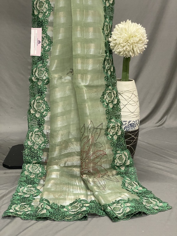 AALIYAH TISSUE ORGANZA SAREES SWS311