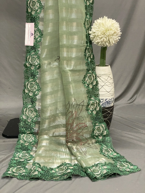 AALIYAH TISSUE ORGANZA SAREES SWS311