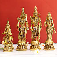 Buy Divine Handcrafted Superfine Brass Ram Darbar Set - 12 Inch Height