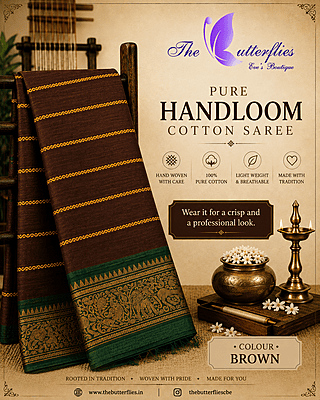 PURE HANDLOOM COTTON SAREE NITSHCS24862