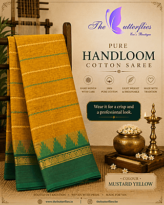 PURE HANDLOOM COTTON SAREE NITSHCS24856