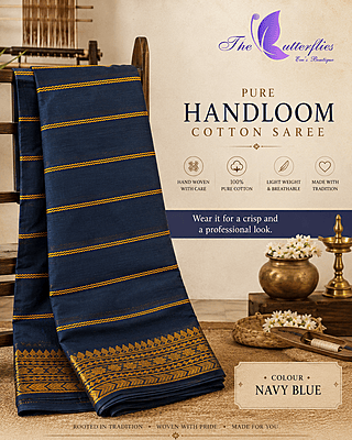 PURE HANDLOOM COTTON SAREE NITSHCS24859