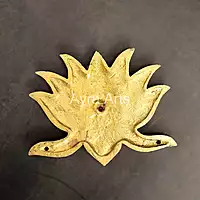 Brass Lotus Kamal Wall Mount - 6 Inch Length