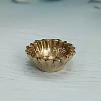 Brass Sun Design Swastik Diya - 1 Inch Height
