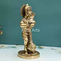 Brass Standing Hanuman Idol - 14 Inch Height