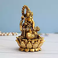 Premium Light Weight Brass Ganesh Idol - 5 Inch Height