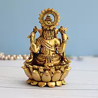 Premium Light Weight Brass Ganesh Idol - 5 Inch Height
