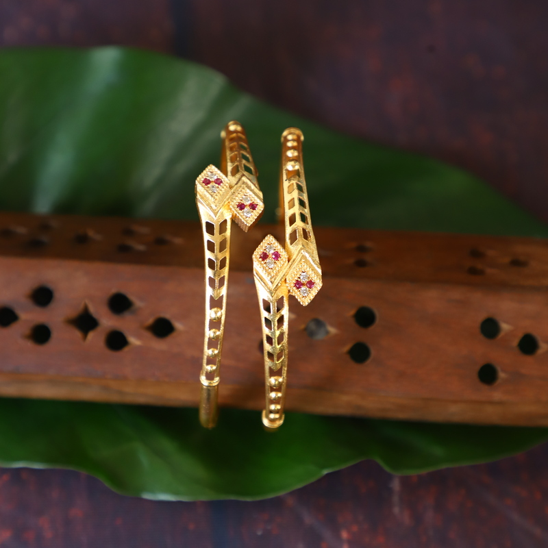 Brass Finished Antic  Bangles