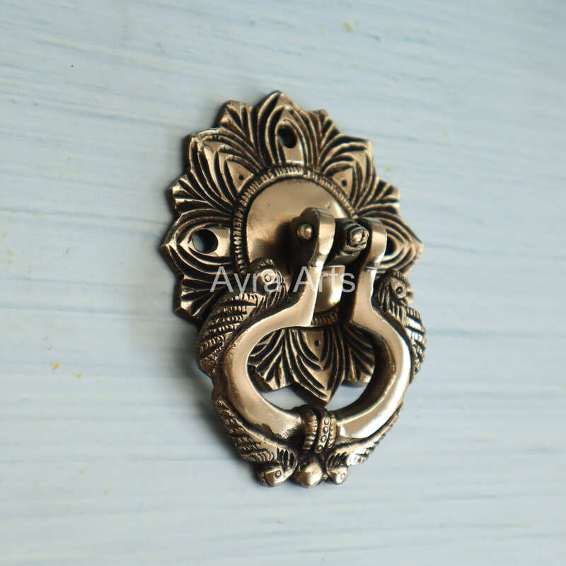 Elegant Entryway Brass Door Knocker - 3.5 Inch Length