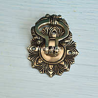 Elegant Entryway Brass Door Knocker - 3.5 Inch Length