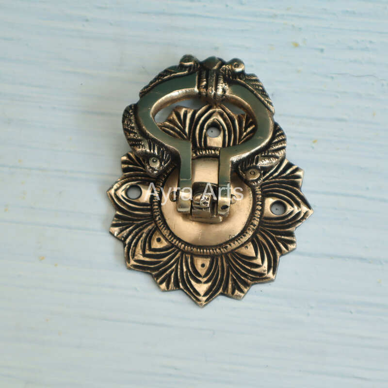 Elegant Entryway Brass Door Knocker - 3.5 Inch Length