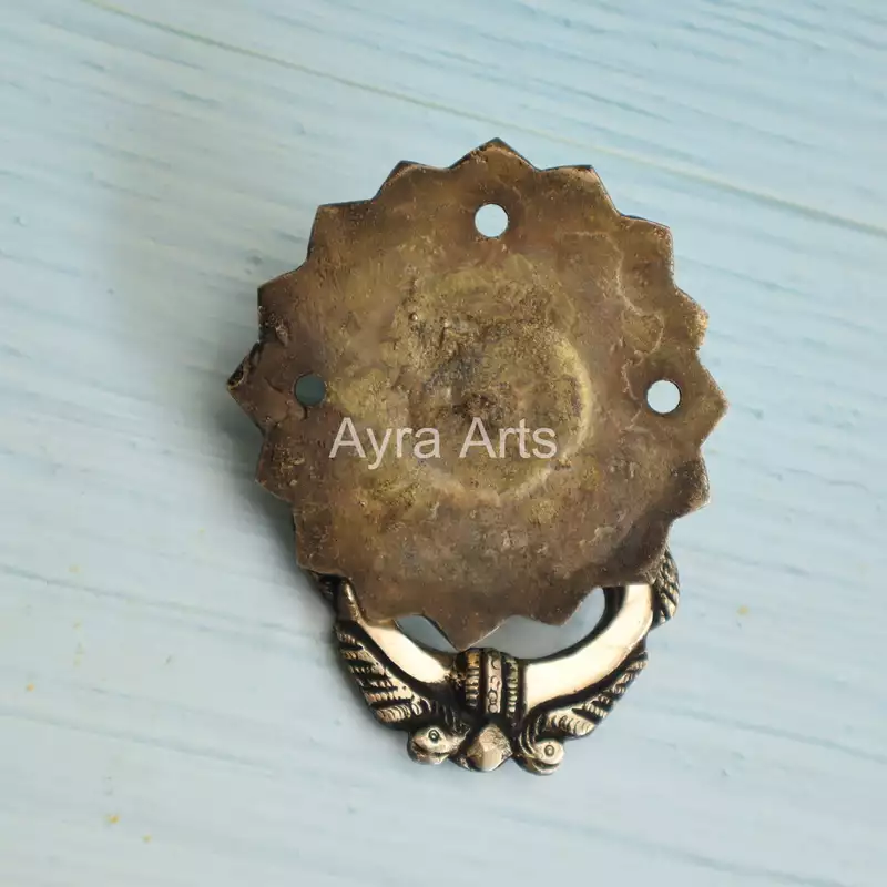 Elegant Entryway Brass Door Knocker - 3.5 Inch Length