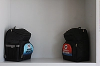 athletic backpack with shoe compartment
