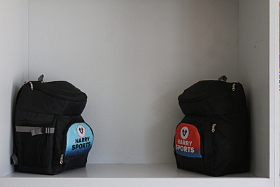 athletic backpack with shoe compartment