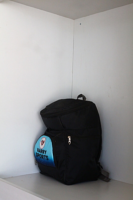 athletic backpack with shoe compartment