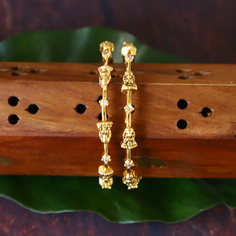 Antic gold finish Lakshmi Design Bangle