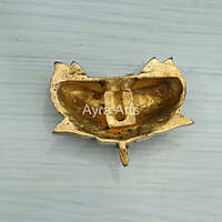 Brass Lotus Flower Wall Mount for Home Decor - 4 Inch Length