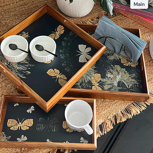 SET OF 3 WING TRAYS