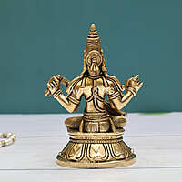 Buy Pure Brass Shree Maa Saraswati Devi Idol Idol - 6 Inch Height