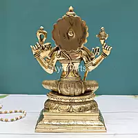 Tripura Sundari Rajarajeshwari Lalita Devi Kamakshi idol in Brass - 12 Inch Height