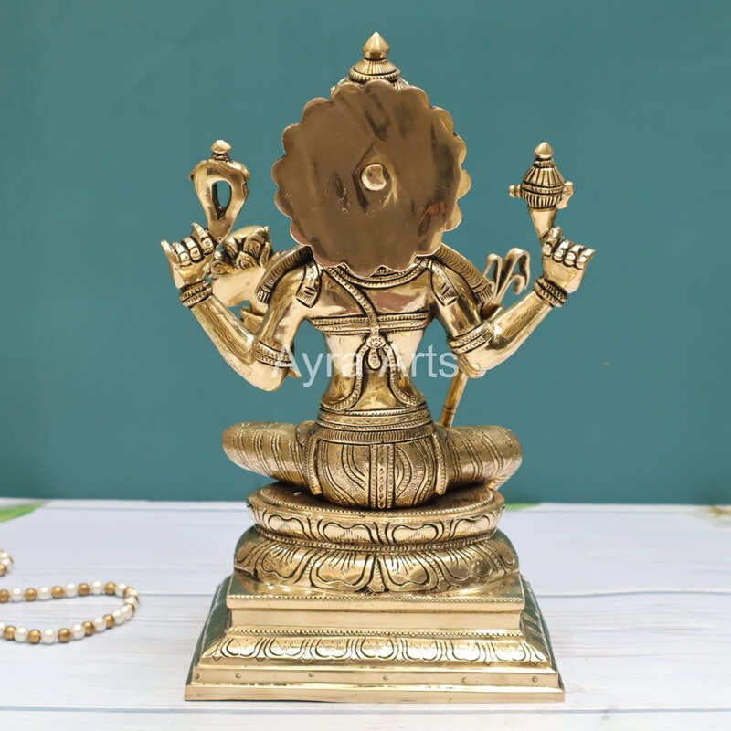 Tripura Sundari Rajarajeshwari Lalita Devi Kamakshi idol in Brass - 12 Inch Height