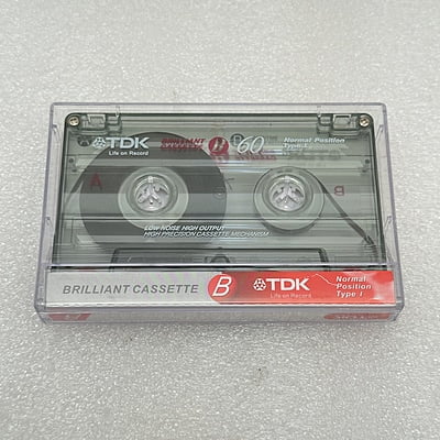 TDK - Audio Cassette 60 mins Type I - B-60