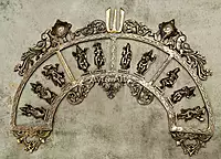 Pure Brass Vishnu Dashavatar Dasavatharam Wall Hanging - 18 Inch Height