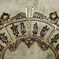 Pure Brass Vishnu Dashavatar Dasavatharam Wall Hanging - 18 Inch Height