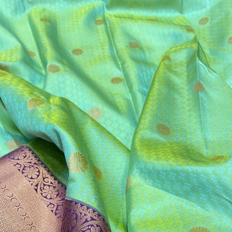 Loud Lime Kanchipuram with Blackcurrant