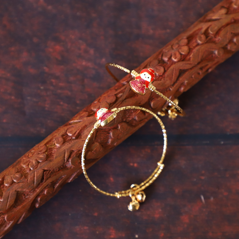 GIRL DOLL DESIGN ADJUSTABLE KIDS BANGLE