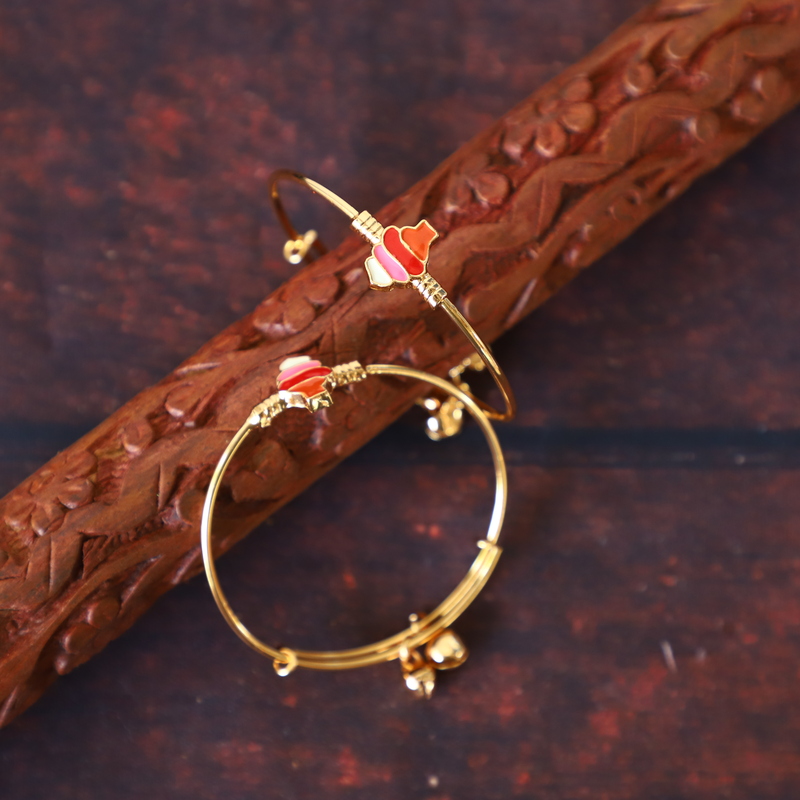 CONE ICE CREAM DESIGN ADJUSTABLE KIDS BANGLE