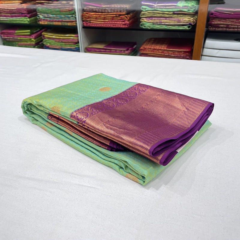 Loud Lime Kanchipuram with Blackcurrant