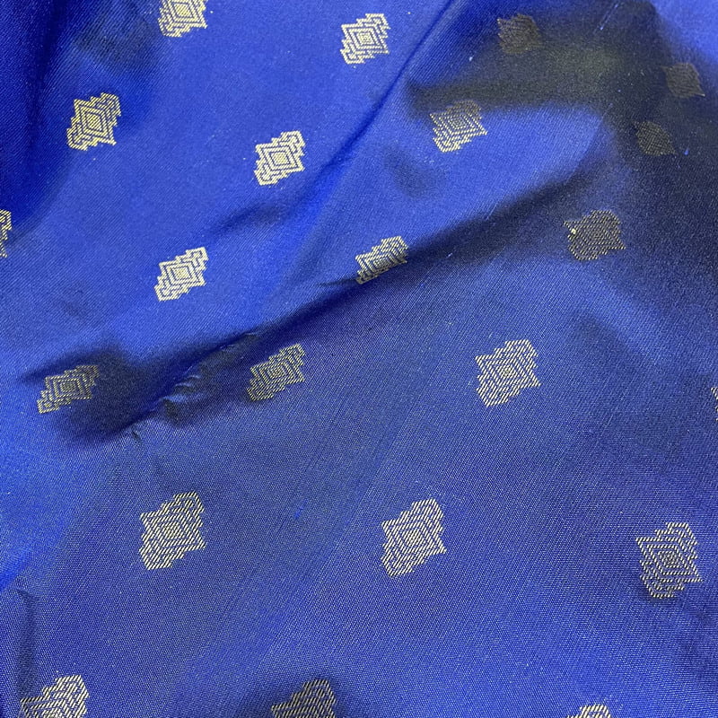 Twilight Blue Kanchipuram with Splendour Violet