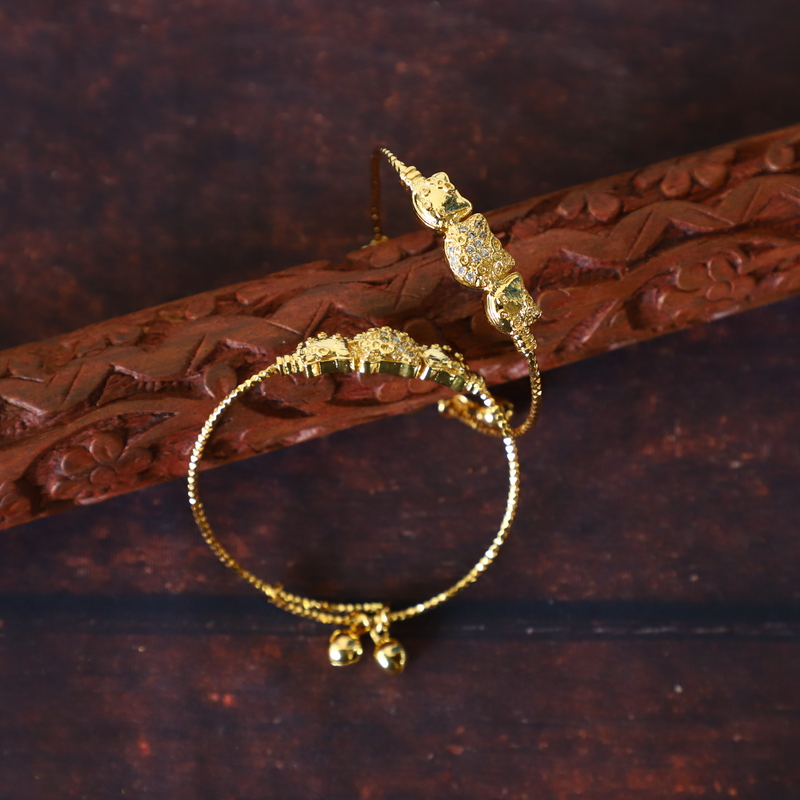 Simple Enamel Design Kids Bangle